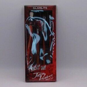 BRAND NEW Glamlite x Friday the 13th, Jason Voorhees 5-Pc. Brush Set BNIB